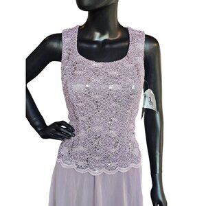 Lavender Sparkle Lace Cocktail/Party Dress - R&M Richards - NWT